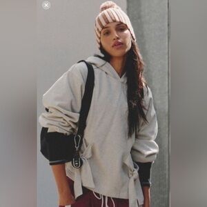 NWT retail $128 #FreePeople #Reclectic.SizeExtraSmallPulloverHoodieWithTies